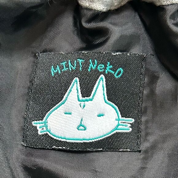 Y2K Harajuku Grey Kitty Skirt by Japanese Fashion Brand MINT NeKO size Small - Picture 4 of 11